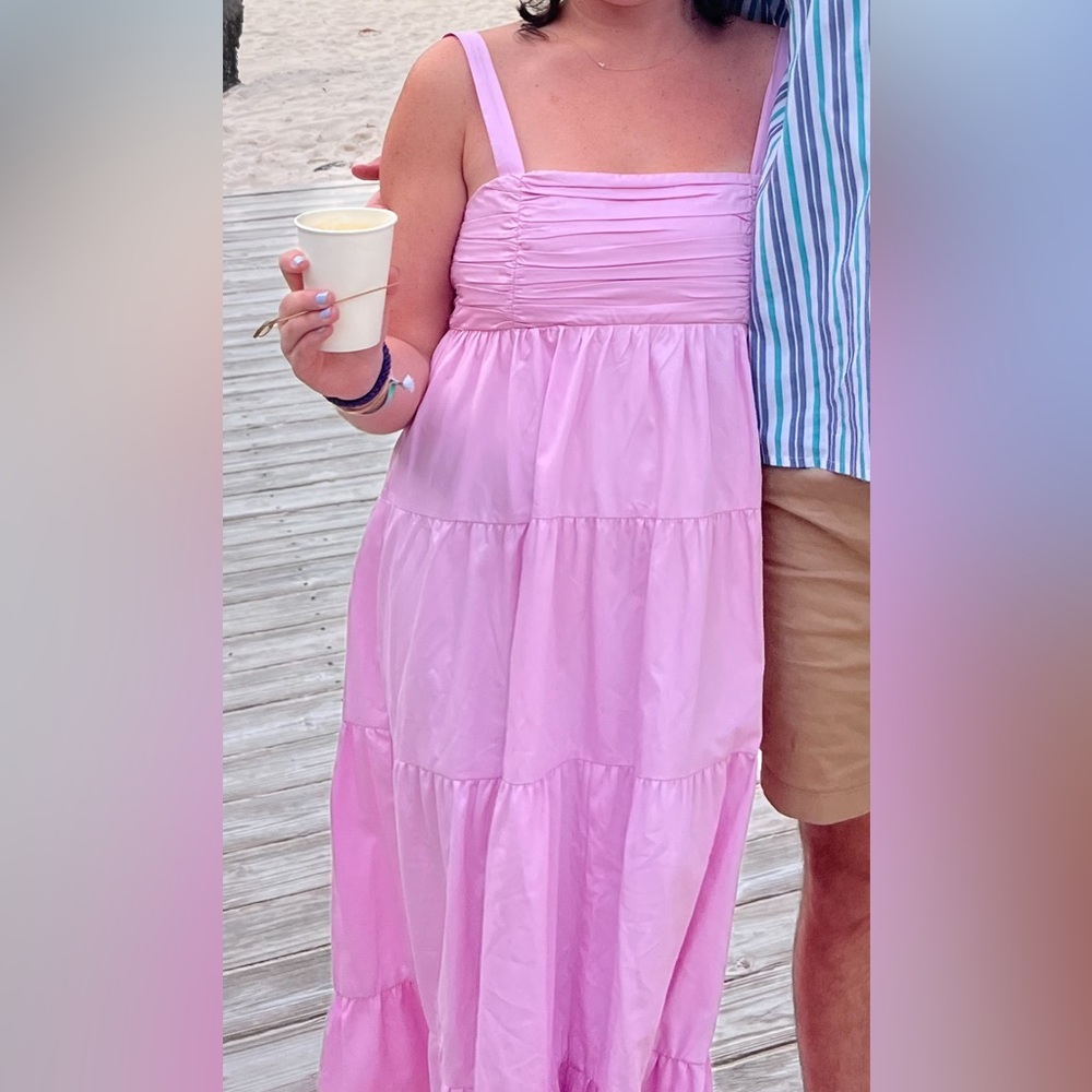 Zara - Light purple tiered maxi dress - size medium